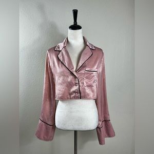 Satin crop top